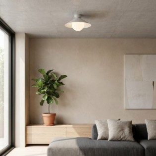 Plafond de plafond Osum S Blanc Opale
