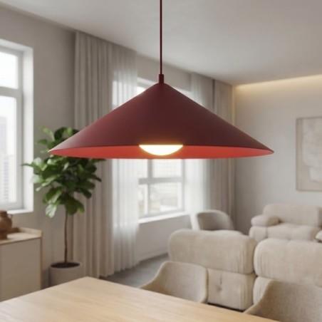 Lampe de plafond Osum L Grenat Opale