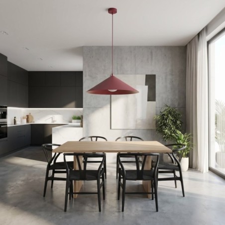 Lampe de plafond Osum L Grenat Opale