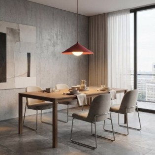 Lampe de plafond Osum M Grenat Opale