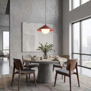 Lampe de plafond Osum S Grenat Opale