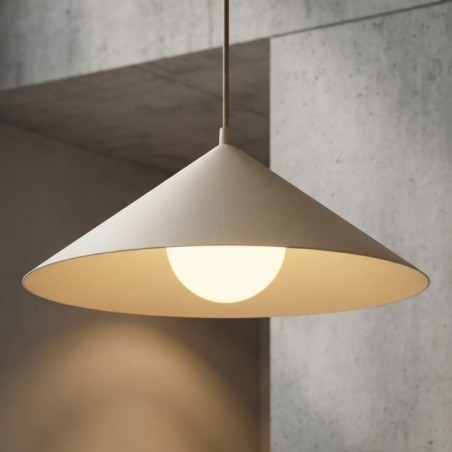 Lampe de plafond Osum L Beige Opale