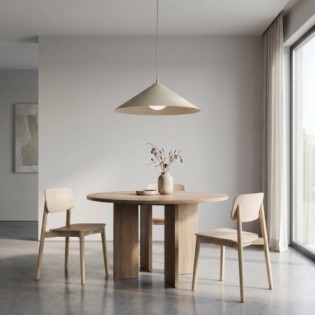 Lampe de plafond Osum L Beige Opale