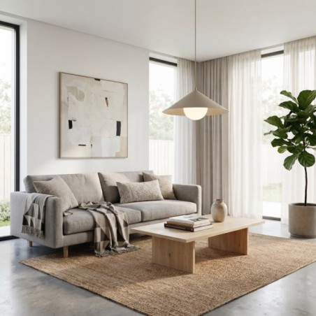 Lampe de plafond Osum M Beige Opale