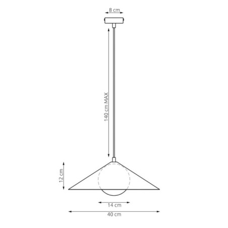 Lampe de plafond Osum M Beige Opale