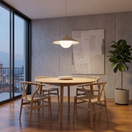 Lampe de plafond Osum S Beige Opale