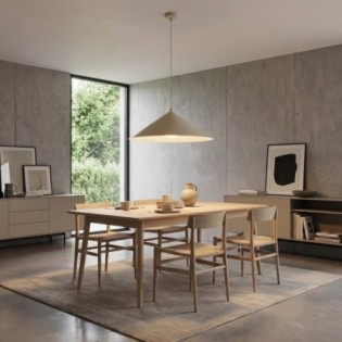 Lampe de plafond Osum L Beige Ambre