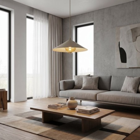 Lampe de plafond Osum M Beige Ambre