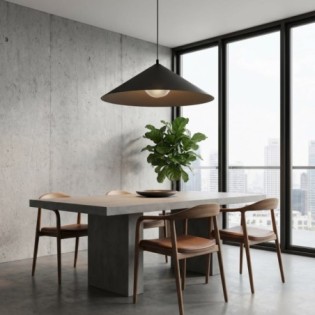 Lampe de plafond Osum L Noir Graphite