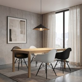 Lampe de plafond Osum M Noir Graphite