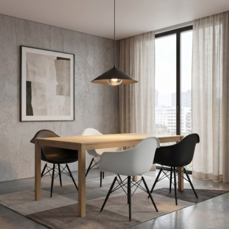 Lampe de plafond Osum M Noir Graphite