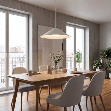 Lampe de plafond Osum L Blanc Opale