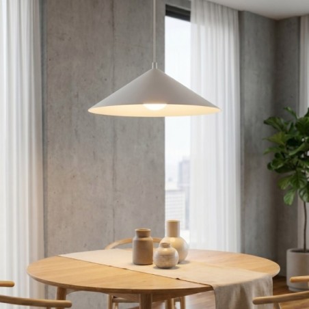 Lampe de plafond Osum L Blanc Opale