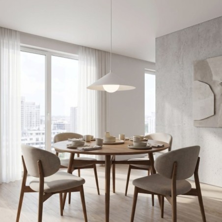 Lampe de plafond Osum M Blanc Opale