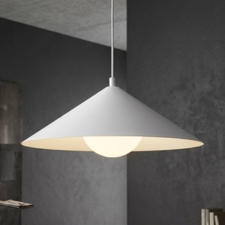 Lampe de plafond Osum M Blanc Opale
