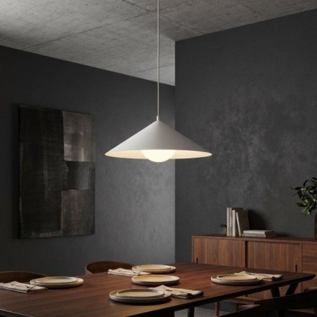 Lampe de plafond Osum M Blanc Opale