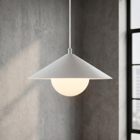 Lampe de plafond Osum S Blanc Opale