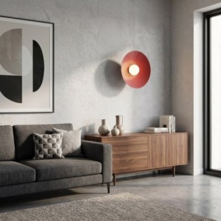 Applique murale Osum L Grenat Opale