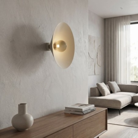 Applique murale Osum L Beige Ambre
