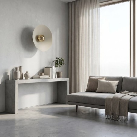 Applique murale Osum L Beige Ambre