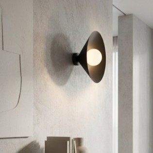 Applique murale Osum M Noir Opale