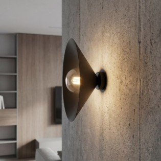 Applique murale Osum M Noir Graphite