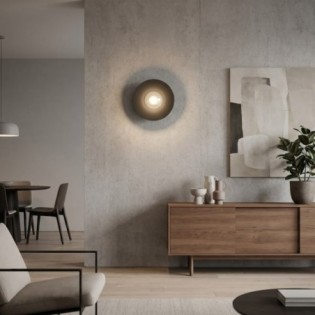 Applique murale Osum S Noir Graphite