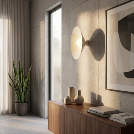 Applique murale Osum L Blanc Opale