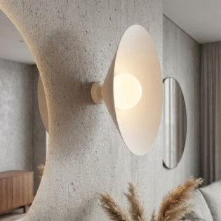 Applique murale Osum L Blanc Opale