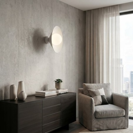 Applique murale Osum S Blanc Opale