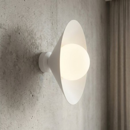 Applique murale Osum S Blanc Opale