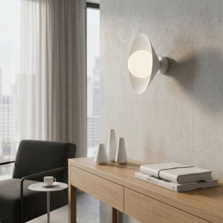 Applique murale Osum S Blanc Opale