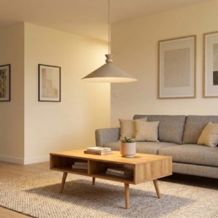 Lampe de plafond Erebo L Beige