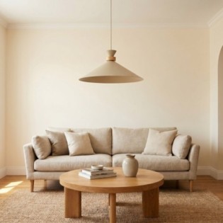 Lampe de plafond Erebo L Beige