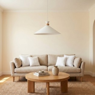 Lampe de plafond Erebo L Blanc