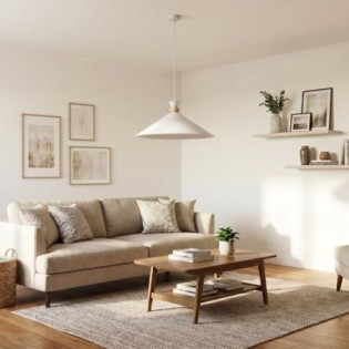 Lampe de plafond Erebo L Blanc