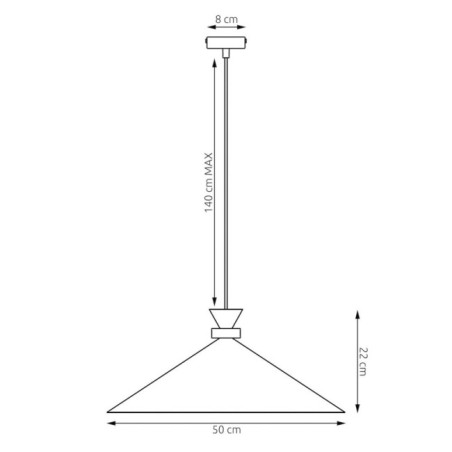 Lampe de plafond Erebo L Blanc