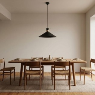 Lampe de plafond Erebo M Noir