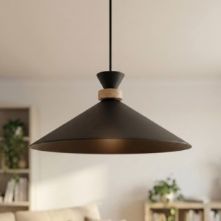 Lampe de plafond Erebo M Noir