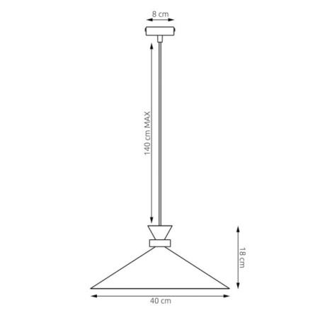 Lampe de plafond Erebo M Blanc