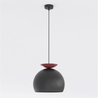 Lampe de plafond Pindo Noir+Grenat