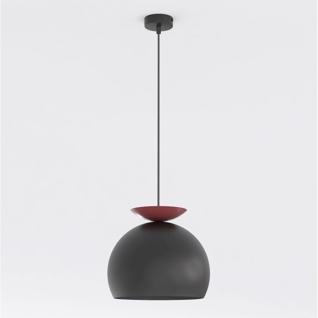 Lampe de plafond Pindo Noir+Grenat
