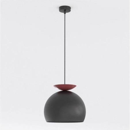 Lampe de plafond Pindo Noir+Grenat