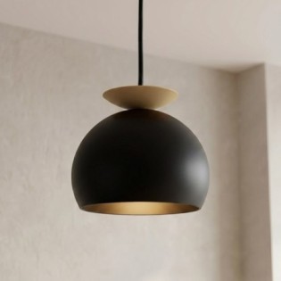 Lampe de plafond Pindo Noir+Beige