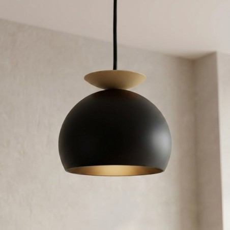 Lampe de plafond Pindo Noir+Beige