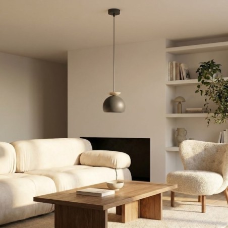 Lampe de plafond Pindo Noir+Beige