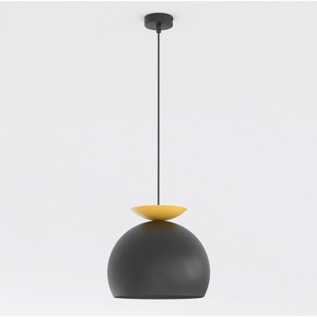 Lampe de plafond Pindo Noir+Orange