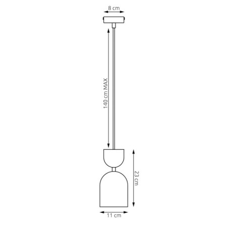 Lampe de plafond Zeta Grenat