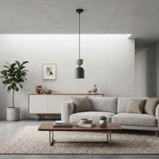 Lampe de plafond Zeta Moka