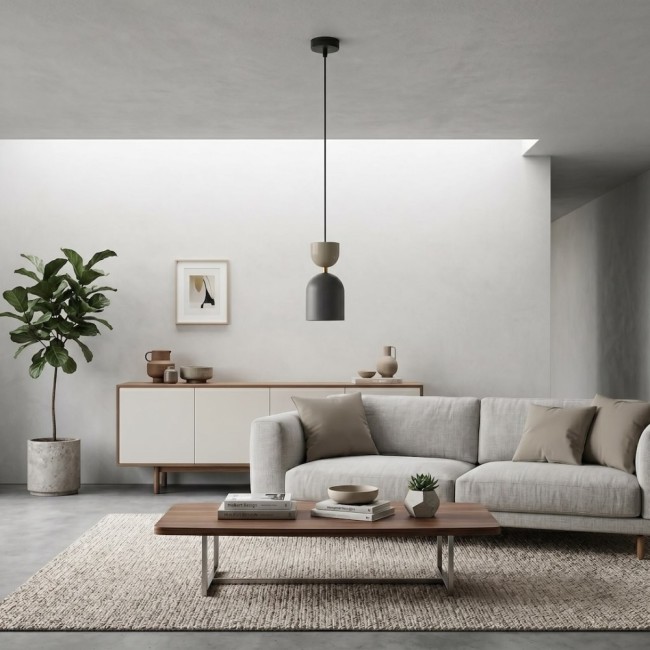Lampe de plafond Zeta Moka
